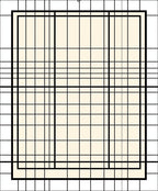 Simple Cream Grid Geometric Rug