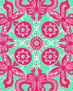 Bright Mandala Floral Pattern Rug