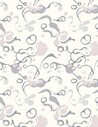 Abstract Swirls Gentle Color Pattern Rug