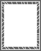 Modern Diagonal Stripe Border Rug