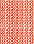 RedHoundstoothGeometricPatternRug Rug