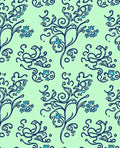 Art Nouveau Floral Vine Pattern Rug