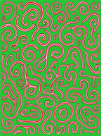 Candy Cane Swirl Pattern Rug