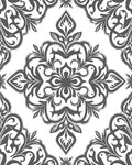 Ornate Floral Scrollwork Design Rug