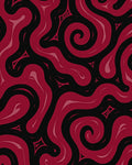 Bold Swirls Sharp Angles Pattern Rug