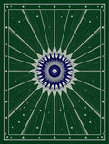 Emerald Green Sunburst Star Rug