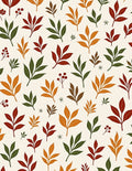 Autumn Leaves And Berries Pattern Rug