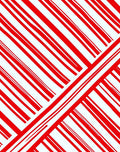 Red White Parallel Stripes Design Rug