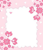 Pink Floral Border with Hearts and Stars Rug