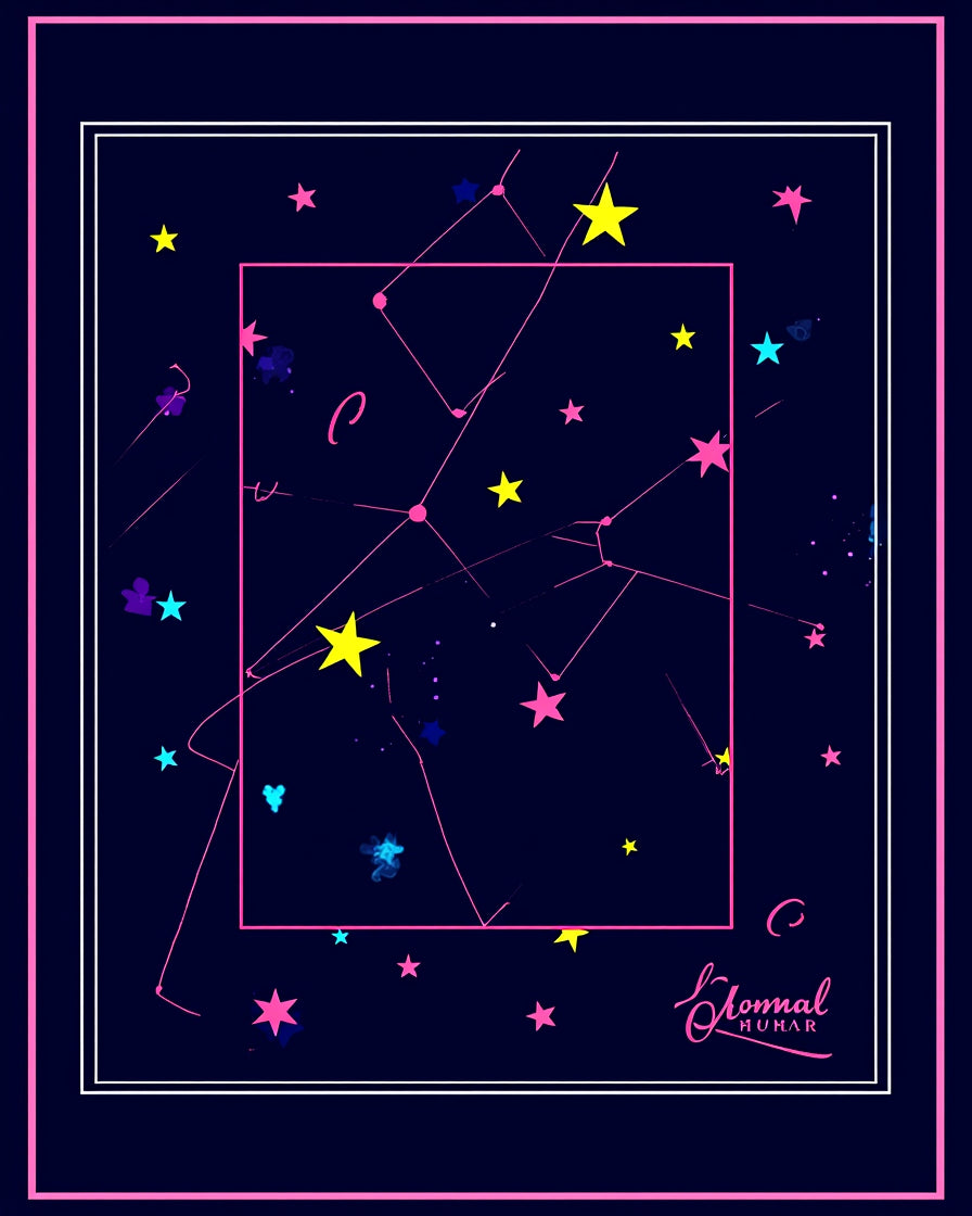 Cosmic Stars Constellation Night Rug