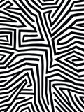 Abstract Geometric Striped Design Rug