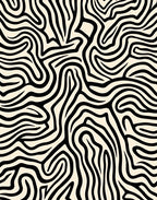 Bold Abstract Wavy Stripe Rug