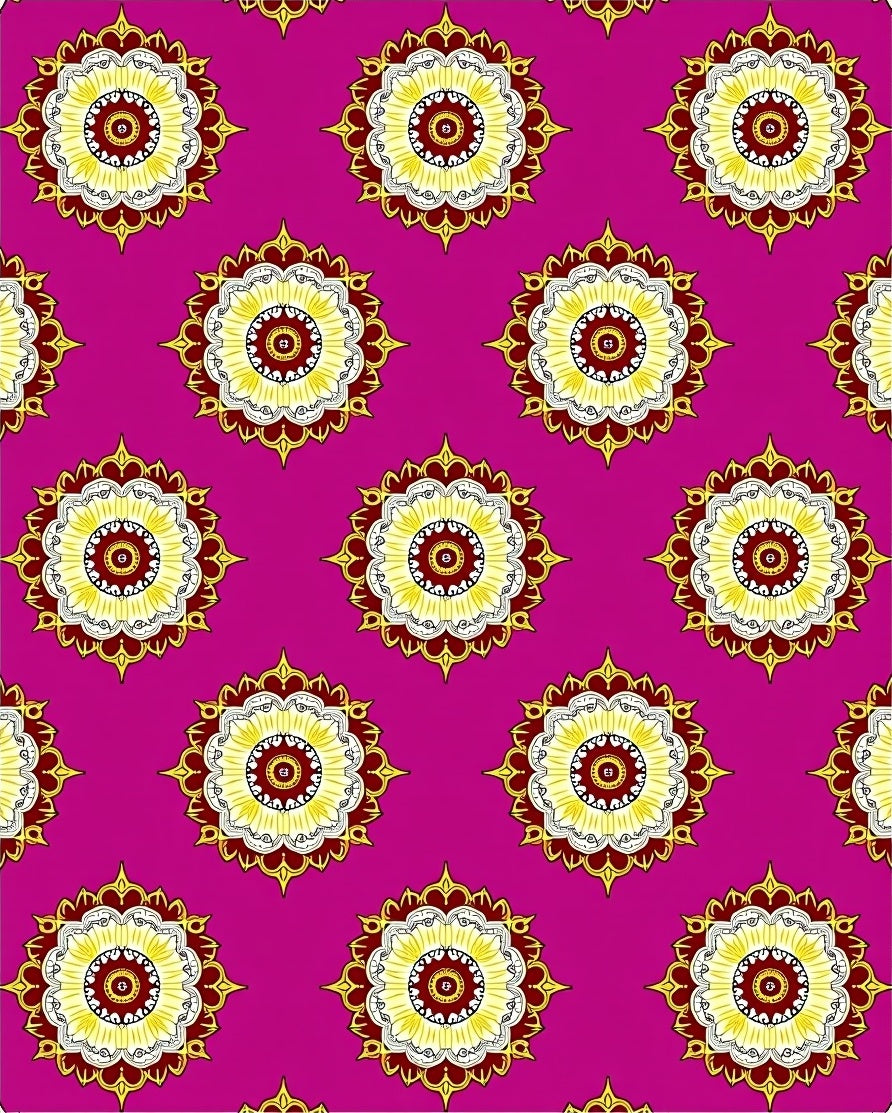 Mandala Bloom Floral Pattern Rug