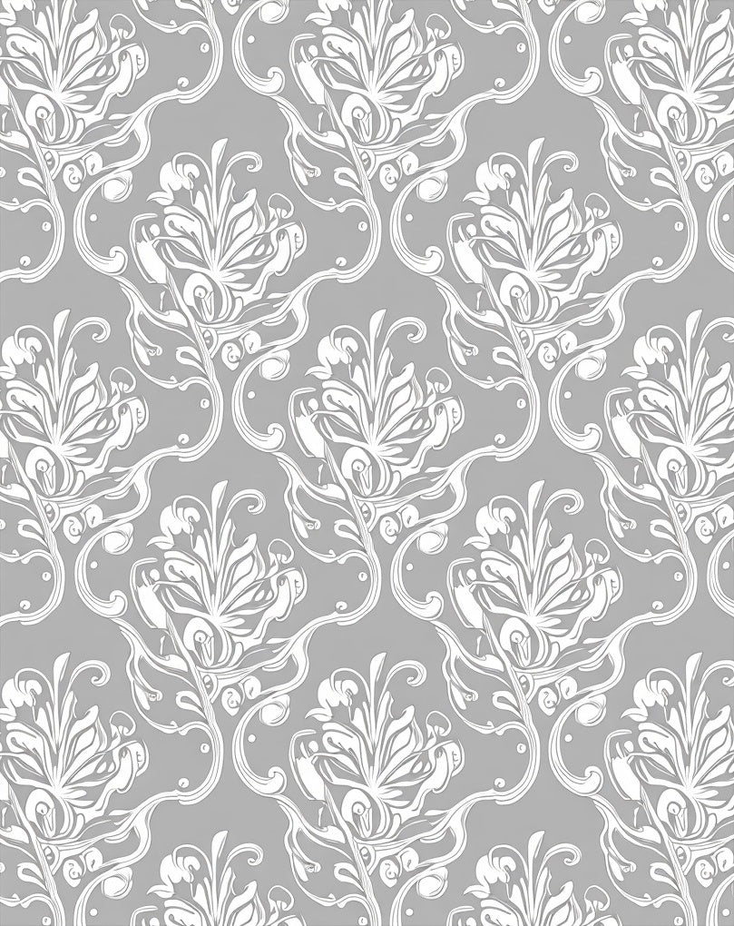 Classic Floral Swirl Pattern Rug