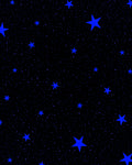 Vibrant Blue Starry Night Sky Rug