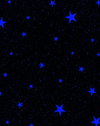 Vibrant Blue Starry Night Sky Rug