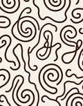 Organic Swirl Pattern Delightful Design Rug