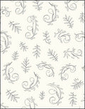 Delicate Vine Leaf Pattern Rug