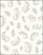 Delicate Vine Leaf Pattern Rug