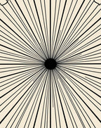 Minimalist Sunburst Geometric Design Rug