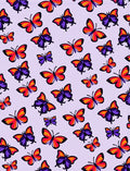 Vibrant Butterfly Patterned Contemporary Rug