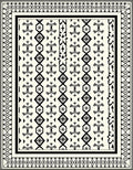 Tribal Geometric Diamond Pattern Rug