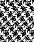 Bold Black White Graphic Pattern Rug