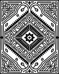 Bold Geometric Star Motif Rug