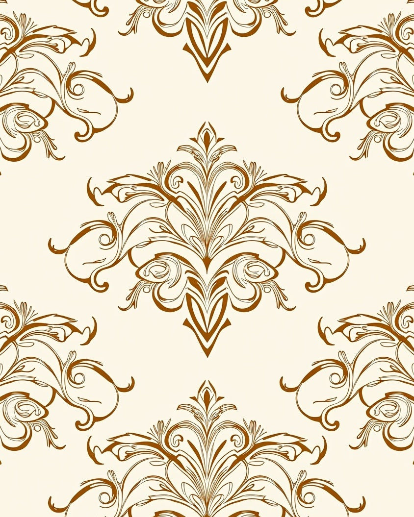 Classic Floral Swirls Ornament Pattern Rug