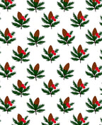 Winter Pinecone Berry Garland Rug