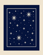 Navy Starfield Pattern Rug