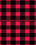 Bold Red Black Buffalo Check Pattern Rug