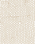 Organic Hexagonal Pattern Brown Lines Rug