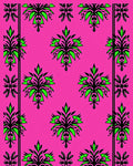 Bold Floral Vines Patterned Rug