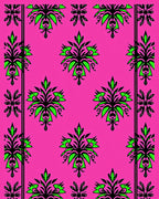 Bold Floral Vines Patterned Rug