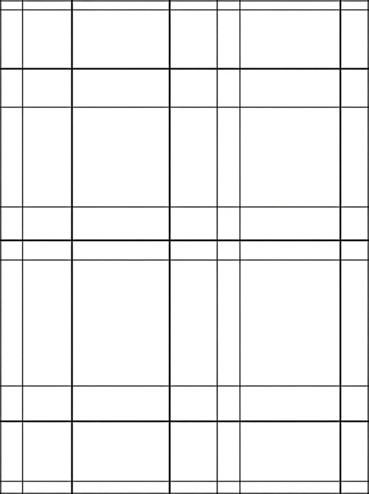 Black and White Grid Pattern Rug