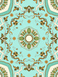 Vintage Floral Medallion Pattern Rug