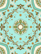 Vintage Floral Medallion Pattern Rug