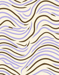 Retro Wavy Striped Abstract Rug