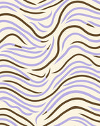 Retro Wavy Striped Abstract Rug
