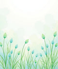 Pastel Floral Watercolor Nature Design Rug