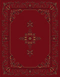 Ornate Floral Red And Gold Pattern Rug