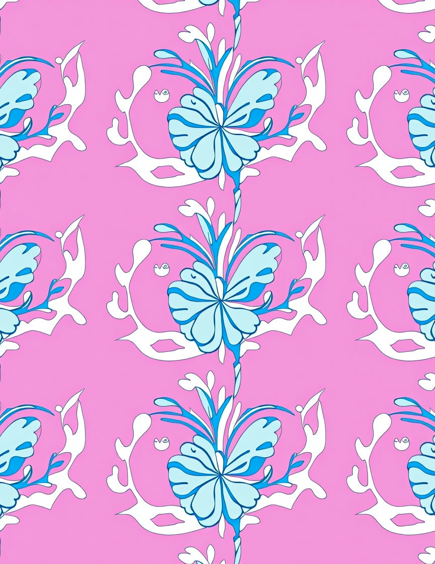 Abstract Floral Paisley Pattern Design Rug