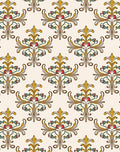Antique Floral Scrollwork Pattern Rug