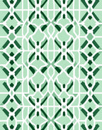 Geometric Lattice Garden Pattern Rug