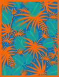 Tropical Leaf Fan Paradise Print Rug
