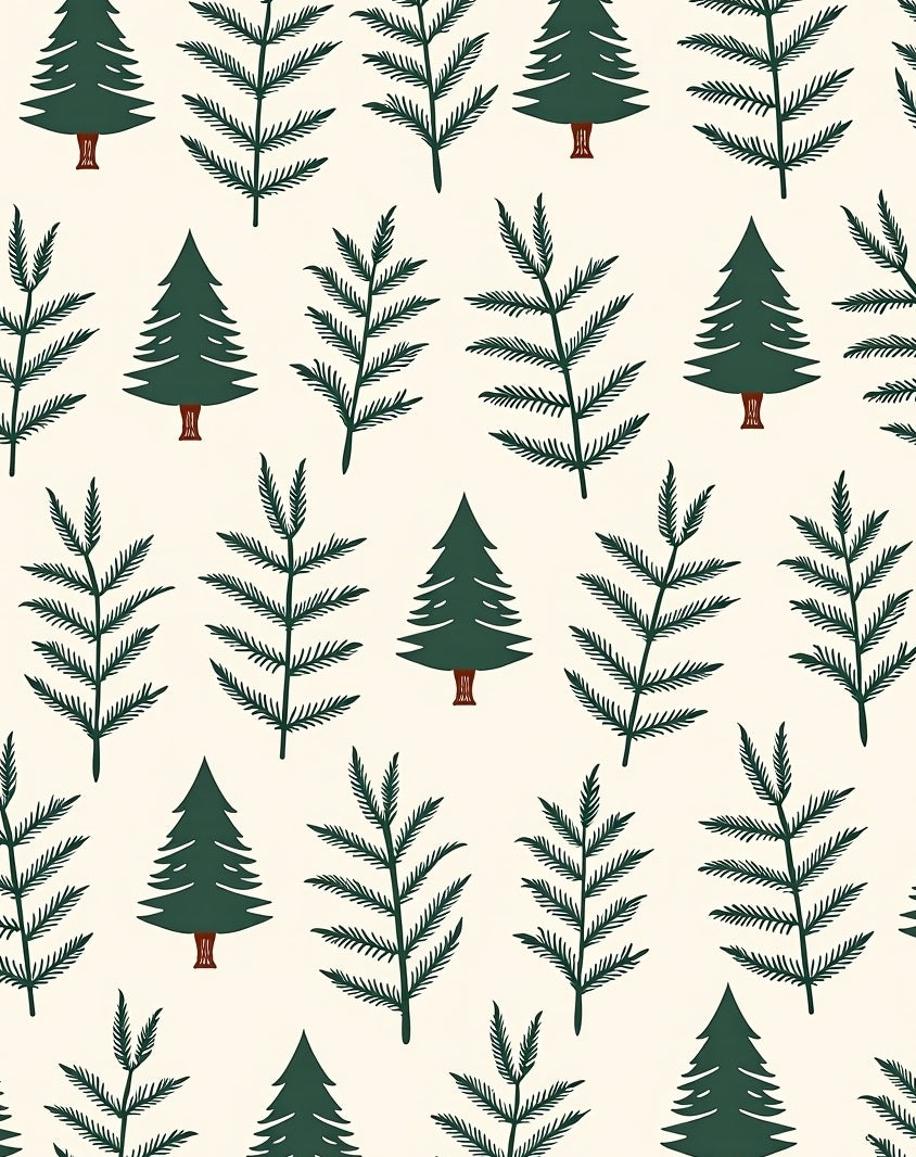 Forest Tree Pattern Design Rug
