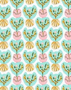 Abstract Floral Nature Pattern Rug
