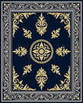 Antique Palatial Floral Gold Pattern Rug