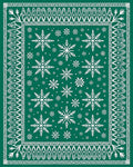 Ornate Snowflake Pattern Design Rug